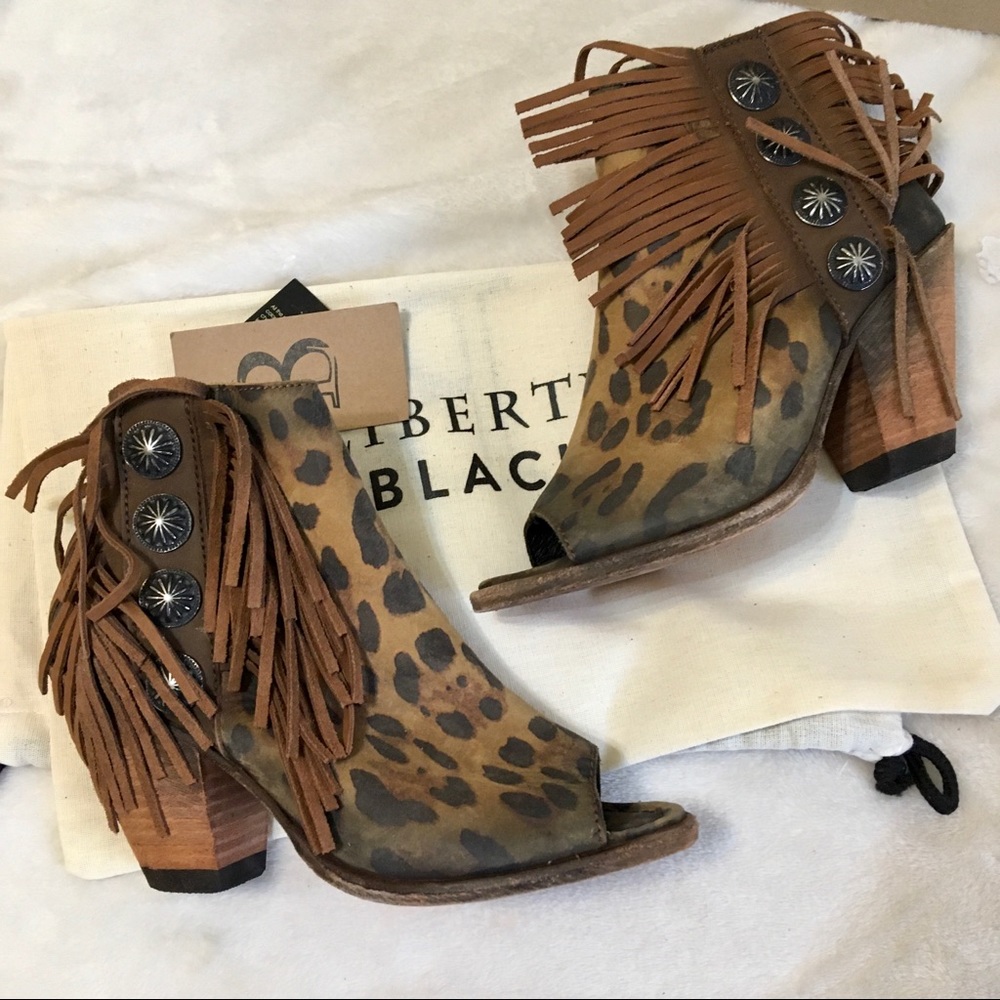 Liberty Black Gypsy Animal Print Boot